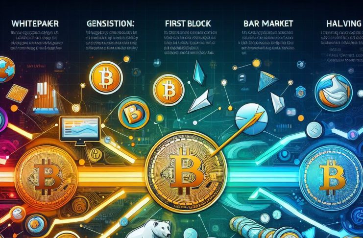 ai generated image of Bitcoin showing evolution of cryptocurrency