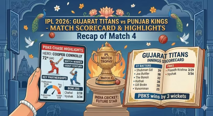 Gujarat Titans vs Punjab Kings Match